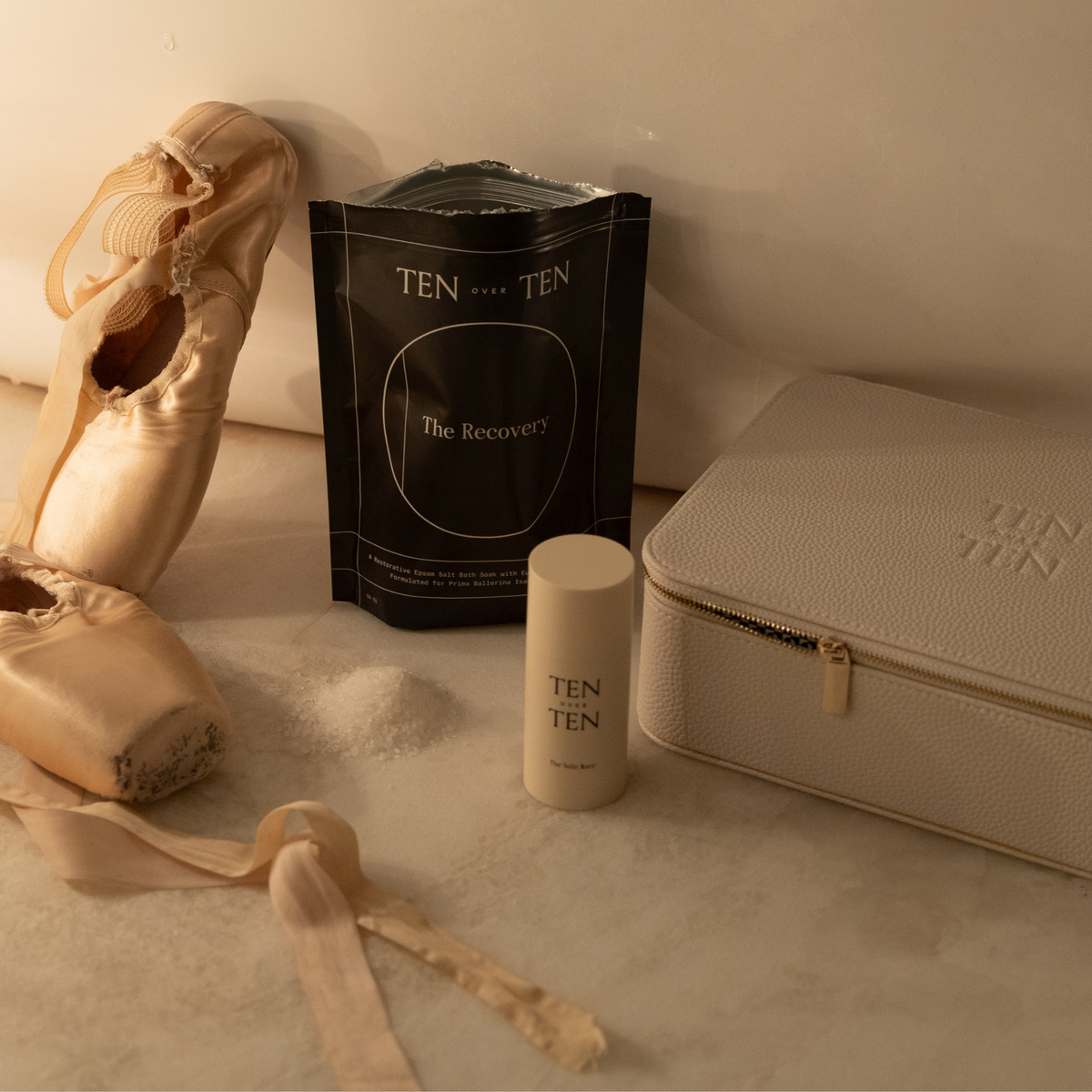 tenten bath The Recovery Set – Relaxing Bath & Foot Care Set – Restorative Hydration – Tenoverten
