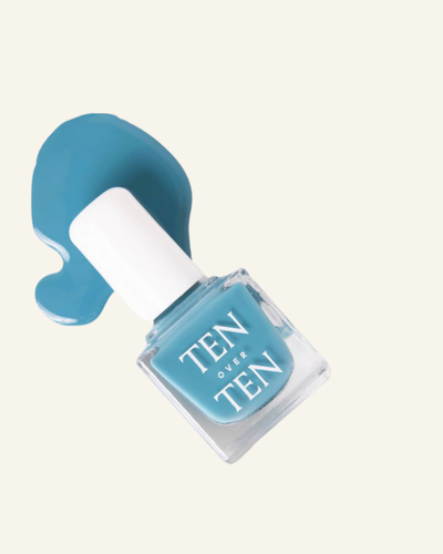 Bright Blue Nail Polish Spill