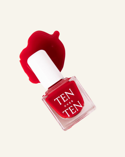 Classic Red Nail Polish Spill
